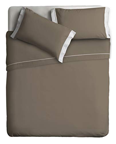 Ipersan zweifarbig Bettwäsche Set Farbe taubengrau/beige 240x290 cm. von Ipersan