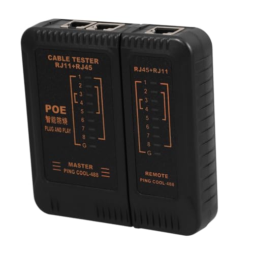 Ethernet Kabel Tester Multifunktionales Testgerät für Tragbar Robust für Verschiedene Netzwerktypen von Ipetboom