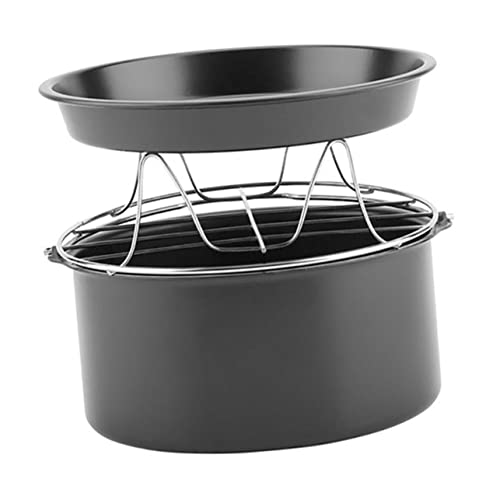 Ipetboom 1 Satz Air Fryer Zubehör Set Teiliges Backset mit Kuchenformen und Pizzablech aus für Heißluftfritteusen Leicht zu Reinigen und Vielseitig Einsetzbar Ipetboom 1 Satz Air Fryer Zubehör Set Teiliges Backset mit Kuchenformen und Pizzablech aus für Heißluftfritteusen Leicht zu Reinigen und Vielseitig Einsetzbar von Ipetboom