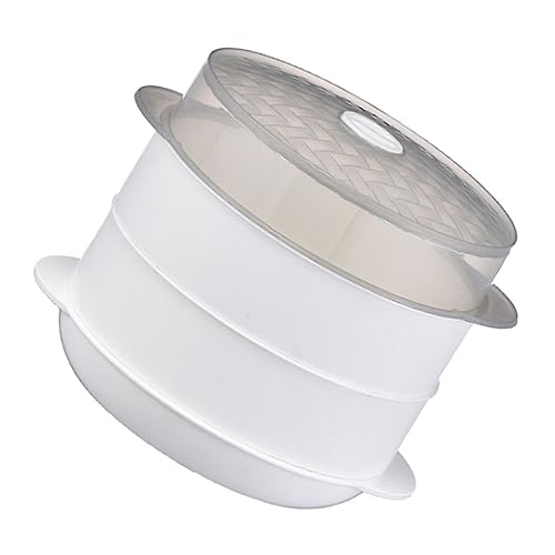 Ipetboom 1 Satz Doppelschicht Mikrowellen Dampfgarer mit Deckel Multifunktionale Küchenhilfe für Brot Reis und Dumplings Hochtemperaturbeständig Einfach zu Bedienen Ipetboom 1 Satz Doppelschicht Mikrowellen Dampfgarer mit Deckel Multifunktionale Küchenhilfe für Brot Reis und Dumplings Hochtemperaturbeständig Einfach zu Bedienen von Ipetboom