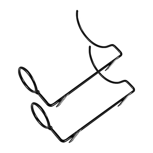 Ipetboom 2stücke Weinregal Aus Metall Hängendes Weinregal Für Weinflaschen Aus Metall Schwarz Für Wandmontage von Ipetboom