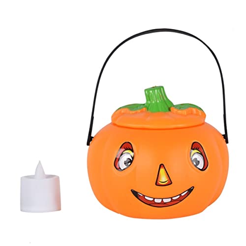 Ipetboom 1 Satz Halloween Kürbis Eimer mit LED Kerze Süßigkeiten Eimer für Halloween Partys Tragbar mit Griff Deko für Süßigkeiten und Snacks Vielseitig Einsetzbar Ipetboom 1 Satz Halloween Kürbis Eimer mit LED Kerze Süßigkeiten Eimer für Halloween Partys Tragbar mit Griff Deko für Süßigkeiten und Snacks Vielseitig Einsetzbar von Ipetboom
