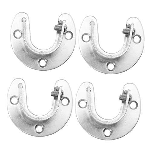 Ipetboom Schrankstange Kleiderstangenhalterung Mit Schrauben Aus Dickem Edelstahl Für Kleiderschrank Waschküche Garderobe Mit Kleiderstangenbasis Für Aufbewahrungsstangen von Ipetboom