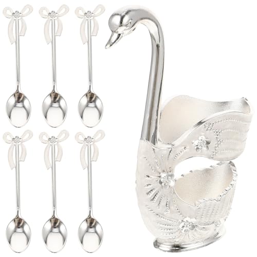 Ipetboom Löffel Halter Satz aus Metall Dekorativer Kaffeelöffel und Dessertlöffel Aufbewahrungshalter für Küche und Dining für Obst Puddings und Getränke Ipetboom Löffel Halter Satz aus Metall Dekorativer Kaffeelöffel und Dessertlöffel Aufbewahrungshalter für Küche und Dining für Obst Puddings und Getränke von Ipetboom