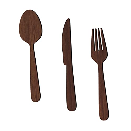 Ipetboom 1 Set Küchenschild Aus Holz Mit Löffel Und Messer Rustikale Funktion Wandschild Für Küche Dekoration Küchenutensilien Schilder von Ipetboom