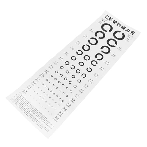 Ipetboom 1 Stück C Sehtestdiagramm Wand Sehtafel für Präzise Augenuntersuchungen zu Hause Geeignet für Erwachsene aus Langlebigem Material Klare Druckqualität von Ipetboom