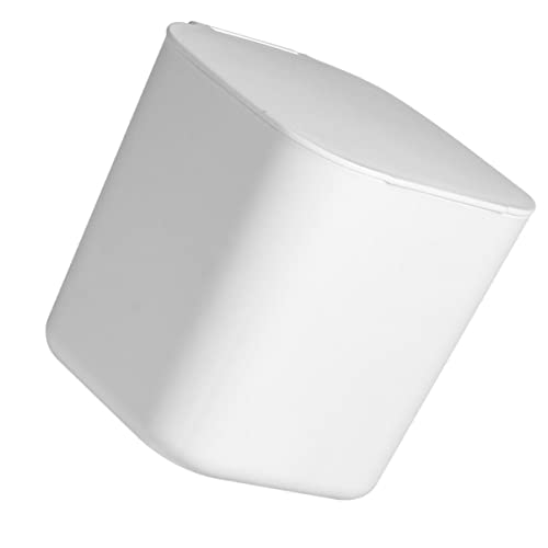 Ipetboom 1 Stück Mini Tischmülleimer mit Deckel Multifunktionale Aufbewahrungsbox für Schreibtisch für Büromaterial Kosmetik und Süßes Design Weiß von Ipetboom