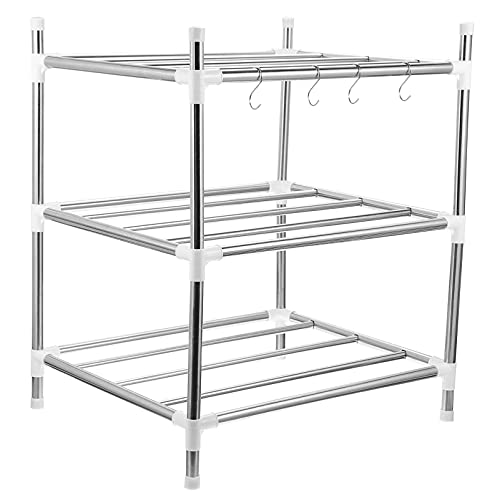 Ipetboom 1 Stück Multifunktionales Lagiges Regal für Küche Robustes Leicht zu Reinigendes Aufbewahrungsregal mit Praktischem Design für Verbesserten Stauraum Ipetboom 1 Stück Multifunktionales Lagiges Regal für Küche Robustes Leicht zu Reinigendes Aufbewahrungsregal mit Praktischem Design für Verbesserten Stauraum von Ipetboom