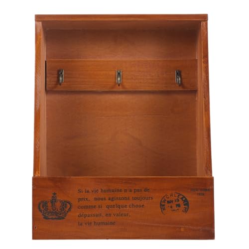 Ipetboom Retro Holz Schlüsselhalter Wanddeko Kasten für Zuhause Aufbewahrungskiste Multifunktionale Holzbox Braun Kreatives Design Ipetboom Retro Holz Schlüsselhalter Wanddeko Kasten für Zuhause Aufbewahrungskiste Multifunktionale Holzbox Braun Kreatives Design von Ipetboom