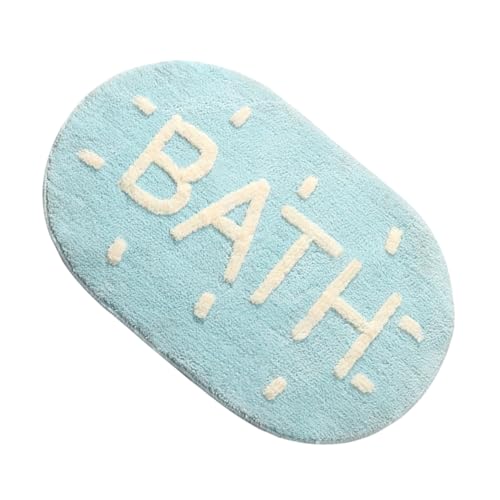 Ipetboom 1 Stück Rutschfester Bodenmatte für Eingangsbereich und Badezimmer Blau Praktischer Wasserabsorbierender Teppich Leicht zu Reinigen für Modernen von Ipetboom
