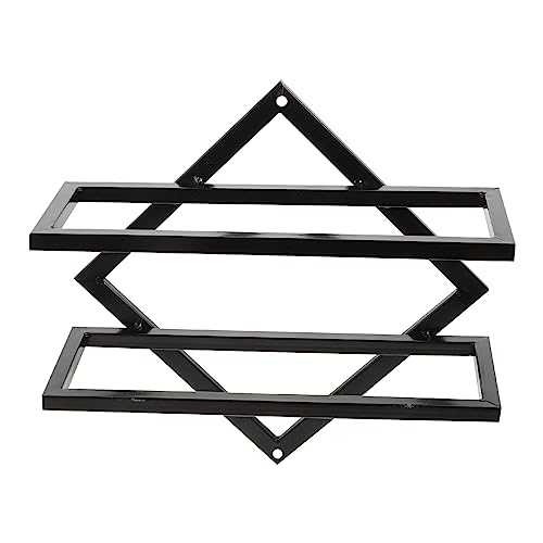 Ipetboom 1 Stück Wand Weinregal aus Kreatives Design und Rostfrei zur Präsentation Ihrer Weinsammlung für Zuhause und Bars Schwarz von Ipetboom
