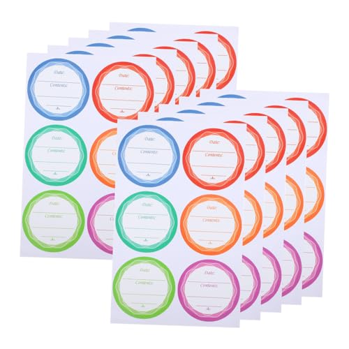 Ipetboom 10 Blatt Abnehmbare Wasser Ölresistente Etiketten für Einmachgläser Aufkleber pro Blatt Selbstklebend Beschriftbar für Küchenbehälter und Vorratsdosen Ipetboom 10 Blatt Abnehmbare Wasser Ölresistente Etiketten für Einmachgläser Aufkleber pro Blatt Selbstklebend Beschriftbar für Küchenbehälter und Vorratsdosen von Ipetboom