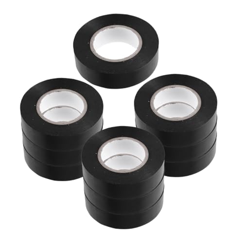 Ipetboom 10 Rollen Isolierband PVC Elektrikerband Hitzebeständig Korrosionsfest Vielseitig für Kabel Auto und Elektroinstallation Langlebig Zuschneidbar Schwarz Ipetboom 10 Rollen Isolierband PVC Elektrikerband Hitzebeständig Korrosionsfest Vielseitig für Kabel Auto und Elektroinstallation Langlebig Zuschneidbar Schwarz von Ipetboom