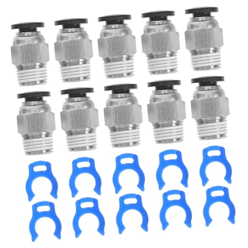 Ipetboom 10 Sätze Pneumatische Schnellverbinder Gewinde Kompatibel Drucker DIY Kupfer Kunststoff Steckanschluss Luftschlauch Verbinder Einfache Montage Langlebig Ipetboom 10 Sätze Pneumatische Schnellverbinder Gewinde Kompatibel Drucker DIY Kupfer Kunststoff Steckanschluss Luftschlauch Verbinder Einfache Montage Langlebig von Ipetboom