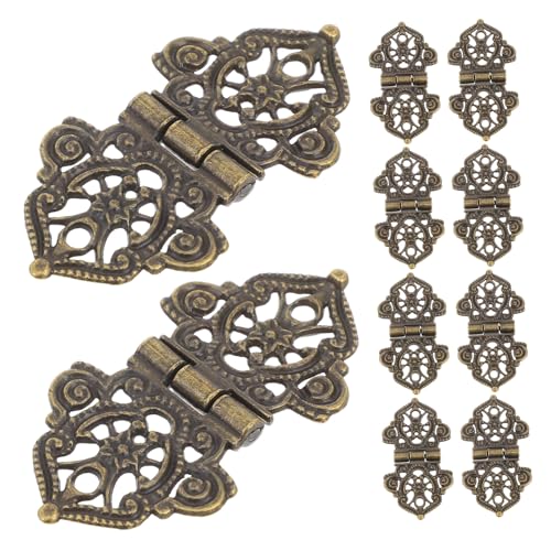 Ipetboom 10 Satz Teiliges Retro Geprägte Zinklegierung Scharniere für Schmuckkästen Holzboxen und Möbel Vintage Bronzefarben Präzise Gefertigt Vielseitig Einsetzbar Kleine Europäische Ipetboom 10 Satz Teiliges Retro Geprägte Zinklegierung Scharniere für Schmuckkästen Holzboxen und Möbel Vintage Bronzefarben Präzise Gefertigt Vielseitig Einsetzbar Kleine Europäische von Ipetboom