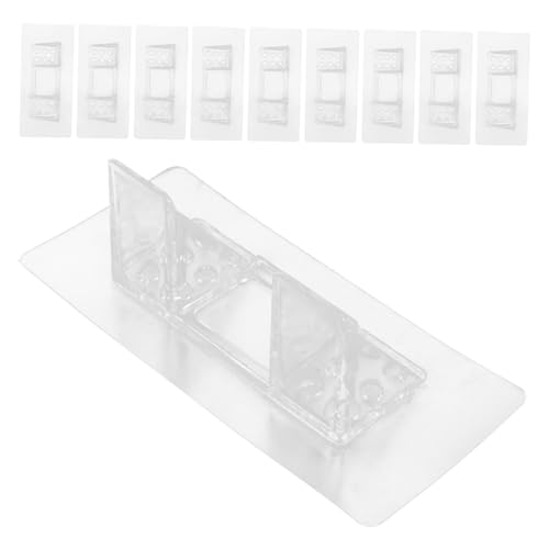Ipetboom 10 Stück Selbstklebende Doppelte Regalhalterung für Starke Stabile Fachböden Bohrfreie Montage Langlebige Auflage für Küchen Bücher und Kleiderschrankregale Ipetboom 10 Stück Selbstklebende Doppelte Regalhalterung für Starke Stabile Fachböden Bohrfreie Montage Langlebige Auflage für Küchen Bücher und Kleiderschrankregale von Ipetboom