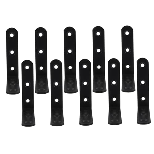 Ipetboom 10 Stück Teiliges Dickem Schwarzem Kaltgewalztem Stahl Regalhalterung mit Hoher Tragkraft bis Korrosionsbeständige Winkelträger für Möbelverstärkung und DIY bauprojekte Ipetboom 10 Stück Teiliges Dickem Schwarzem Kaltgewalztem Stahl Regalhalterung mit Hoher Tragkraft bis Korrosionsbeständige Winkelträger für Möbelverstärkung und DIY bauprojekte von Ipetboom