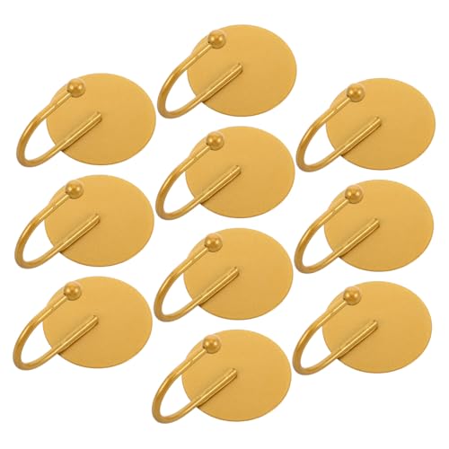 Ipetboom 10 Stück Teiliges Goldfarbene Selbstklebende Wandhaken Starke Haftkraft Wiederverwendbar Platzsparend Bohrfreie Montage als Handtuchhalter und Küchenhaken für Schwere Lasten Ipetboom 10 Stück Teiliges Goldfarbene Selbstklebende Wandhaken Starke Haftkraft Wiederverwendbar Platzsparend Bohrfreie Montage als Handtuchhalter und Küchenhaken für Schwere Lasten von Ipetboom