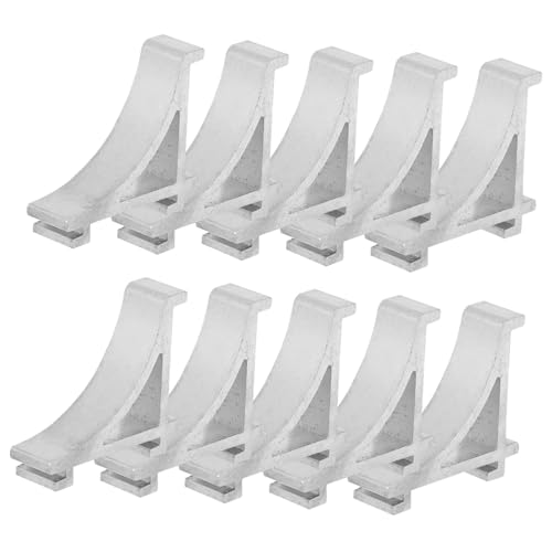 Ipetboom 10 Stück Teiliges Kühlschrank Regalhalter Langlebige Gefrierschrank Einlegeboden Clips Einfache Installation für Kühl und Gefrierschränke Geeignet von Ipetboom