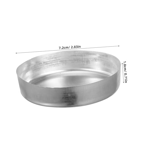 Ipetboom 10 Stück Teiliges Labor Aluminium Wiegeschalen Leicht Wiederverwendbar Flachboden Tabletts für Pulver Flüssigkeiten Präzises Abmessen Kompakt Tragbar von Ipetboom