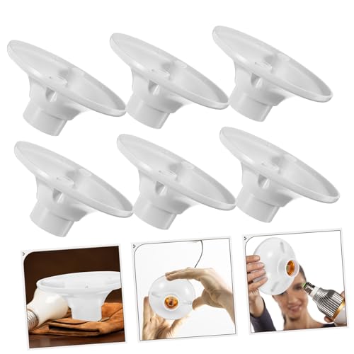 Ipetboom 10 Stück Teiliges Lampenfassung aus Flammhemmendem Deckenlicht Lampensockel mit Schraubfassung Langlebiger Ersatz für Hausbeleuchtung Renovierung Einfache Montage Sicher und Stabil von Ipetboom