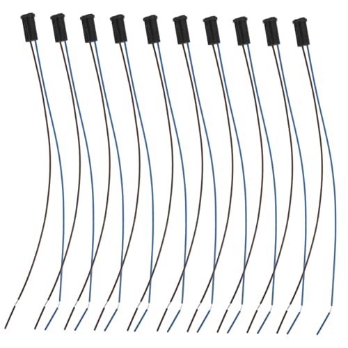 Ipetboom 10 Stück Teiliges Lampenfassung aus Langlebigem Kunststoff Miniaturisierte Sockel mit Teflonkabel Sicherer Niederspannungs Lampenhalter für Innen und Außenbeleuchtung von Ipetboom