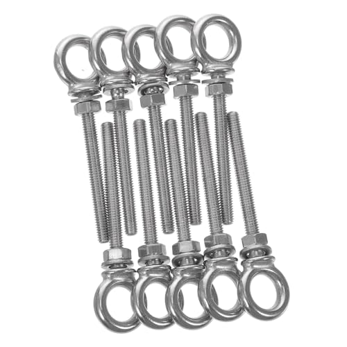 Ipetboom 10 Stück Teiliges Schulteraugenbolzen Hochbelastbare Ringschraube für Seilmontage Hängesysteme und Bootszubehör von Ipetboom