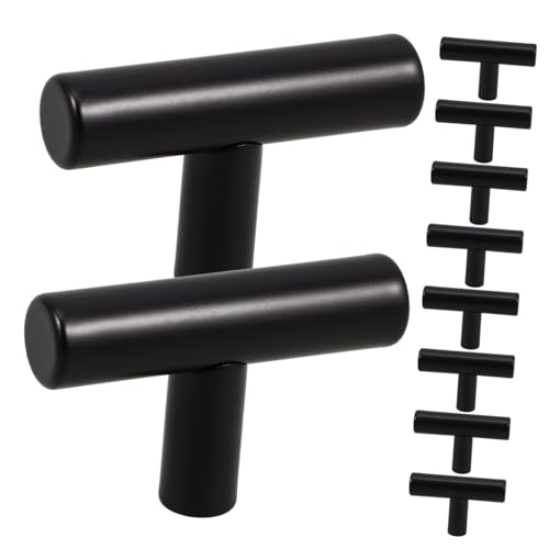 Ipetboom 10 Stück Teiliges Schwarze Hohle Edelstahl küchenschrankgriffe Moderne Leichte Türknöpfe mit Glatter Oberfläche Einfache Montage für Kommoden Ipetboom 10 Stück Teiliges Schwarze Hohle Edelstahl küchenschrankgriffe Moderne Leichte Türknöpfe mit Glatter Oberfläche Einfache Montage für Kommoden von Ipetboom