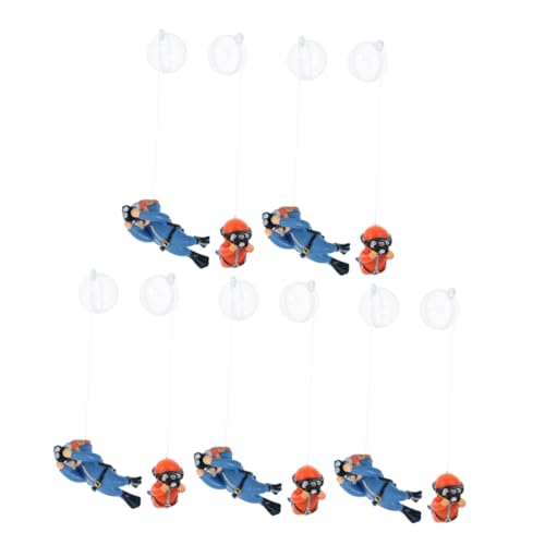 Ipetboom 10 Stück Teiliges Schwimmendes Taucher Deko aus Langlebigem PVC Farbintensive Fischbecken Ornamente für Aquariumgestaltung Einfach zu Reinigen Werkzeug Positionierbar Geeignet für von Ipetboom