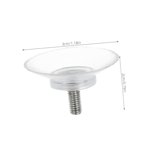 Ipetboom 10 Stück Teiliges Transparente Saugnäpfe mit Schrauben Einfache Montage Zuverlässiger Halt für Glastischplatten und Möbel PVC Saugnäpfe für Fenster und Glasflächen von Ipetboom