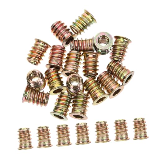 Ipetboom 100 Stück Gewindeeinsatz Holz Einschraubmutter aus Carbonstahl Stabile Gewindeverbindung für Möbel DIY Holzverbindung Rostfrei mit Flansch und Rutschfester Oberfläche Ipetboom 100 Stück Gewindeeinsatz Holz Einschraubmutter aus Carbonstahl Stabile Gewindeverbindung für Möbel DIY Holzverbindung Rostfrei mit Flansch und Rutschfester Oberfläche von Ipetboom