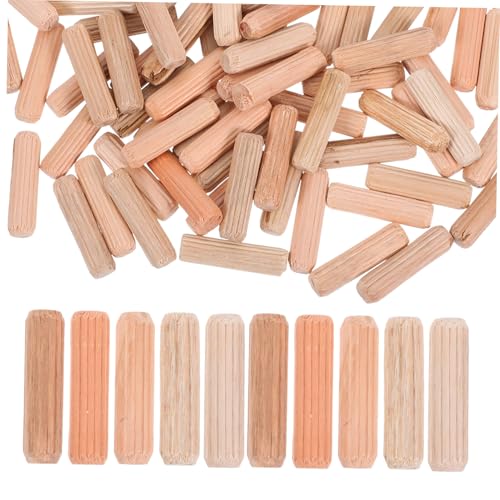 Ipetboom 100 Stück Holzdübel aus Massivem Hartholz für Möbelverbindung Stabile Geriffelte Holzstifte für Schraublöcher Möbelbau Heimwerker Zubehör Ipetboom 100 Stück Holzdübel aus Massivem Hartholz für Möbelverbindung Stabile Geriffelte Holzstifte für Schraublöcher Möbelbau Heimwerker Zubehör von Ipetboom