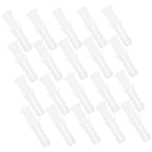 Ipetboom 100 Stück Kunststoff dübel mit Selbstschneidenden Schrauben Langlebige Wandanker Hoher Elastizität Korrosionsbeständig für Holz Metall Kunststoff Lang von Ipetboom