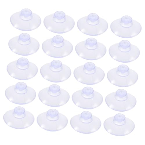 Ipetboom 100 Stück PVC Saugnäpfe Kollisions Fensterhaken für Glas Tischplatte Starke Haftung Vielseitig für Dekoration und Möbel Sauger ohne Haken von Ipetboom