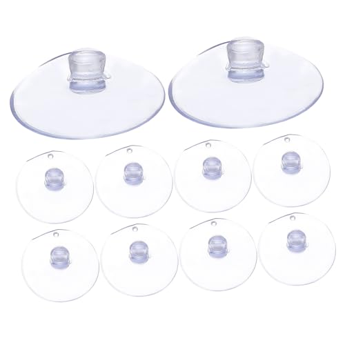 Ipetboom 100 Stück PVC Saugnäpfe ohne Haken Starke Haftung Kleine Saugnäpfe für Glatte Oberflächen Wie Glas Fenster Aquarium Vielseitige Halterung für Dekoration und Haushalt von Ipetboom