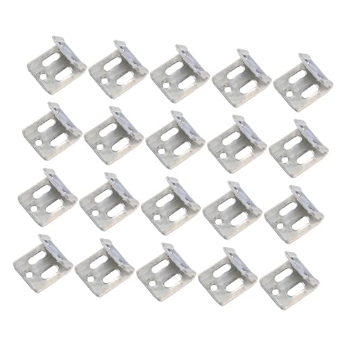 Ipetboom 100 Stück Sofa Federklammern Metall Feder Reparaturset für Polstermöbel 5-Loch Clips zur Befestigung von Couchfedern Möbelverbinder für Sitz und Rückenfeder von Ipetboom