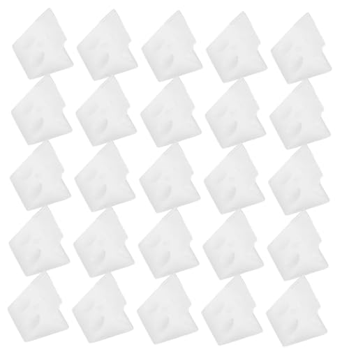 Ipetboom 100 Stück Teiliges Reparaturset Kunststoff metall Eckstreben mit Schrauben Stabile Möbelkeile zur Schubladenbodenverstärkung Verformungsbeständig Vielseitig für Schrank von Ipetboom