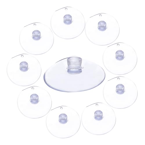 Ipetboom 100 Stück Transparente Kleine Saugnäpfe für Glatte Flächen Starke Haltekraft Vielseitig für Wand Fenster und Möbel Praktische DIY hakenzubehör ohne Haken von Ipetboom