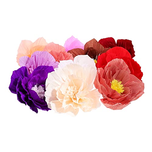 Ipetboom 11 Stück Teiliges Papierblumen Wanddekorationen Handgefertigte Bunte DIY Papierblumen für Hochzeit Partys Babyfeiern und Heimdekorationen von Ipetboom