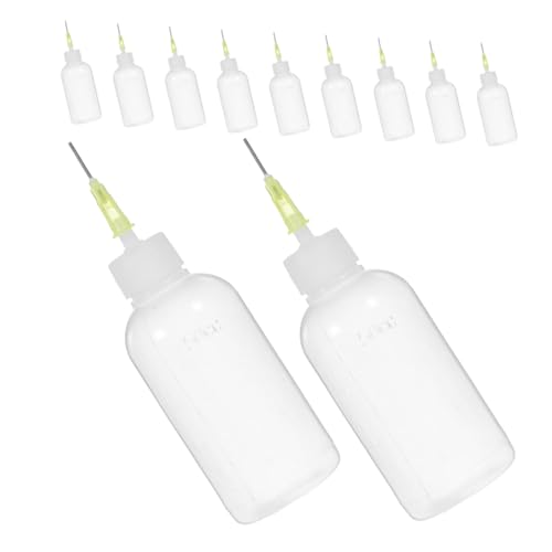 Ipetboom 12 Stück Klebflaschen mit Feiner Spitze Präzisions Klebeanwendung für DIY Projekte Nachfüllbare Quetschflasche Leicht zu Reinigen Lagern von Ipetboom