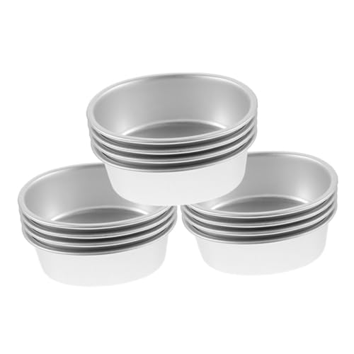 Ipetboom 12 Stück Teiliges Backformen set aus Antihaftbeschichteter Aluminiumlegierung mit Innovativem Wabenmuster für Gleichmäßige Hitzeverteilung für Käsekuchen Pudding und Vielseitiges von Ipetboom