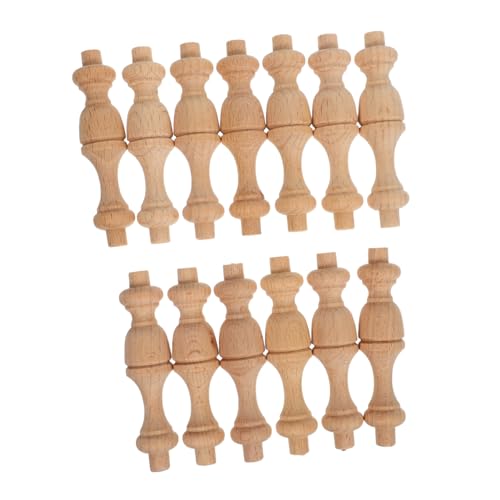 Ipetboom 12 Stück Teiliges Holzspindeln mit Feiner Schnitzerei Naturbelassene Mini Römersäulen für Heimdeko und DIY Leicht zu Reinigen Vielseitig für Möbel und Innenräume Ipetboom 12 Stück Teiliges Holzspindeln mit Feiner Schnitzerei Naturbelassene Mini Römersäulen für Heimdeko und DIY Leicht zu Reinigen Vielseitig für Möbel und Innenräume von Ipetboom