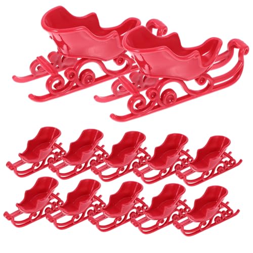 Ipetboom 12 Stück Teiliges Mini Weihnachtsmann-Schlitten Rote Xmas Dekofigur aus Langlebigem Kunststoff Stabile Tisch Weihnachtsbaum-hänger Festliche Miniatur Weihnachtsdeko für Wohnzimmer Ipetboom 12 Stück Teiliges Mini Weihnachtsmann-Schlitten Rote Xmas Dekofigur aus Langlebigem Kunststoff Stabile Tisch Weihnachtsbaum-hänger Festliche Miniatur Weihnachtsdeko für Wohnzimmer von Ipetboom