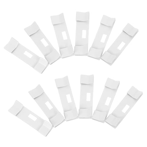 Ipetboom 12 Stück Teiliges Vertikaljalousien Reparaturklammern aus Metall Weiß Robuste Lamellenvorhang Ersatzteile Einfache Installation ohne Werkzeug Schwere Fensterrollos Innen Zubehör von Ipetboom