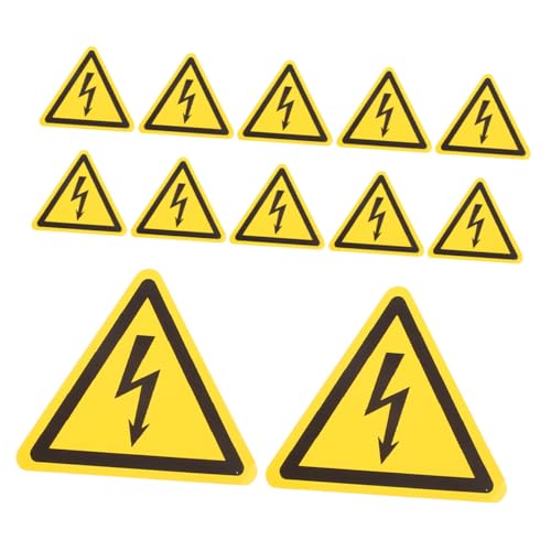 Ipetboom 12 Stück Teiliges Warnaufkleber Hochspannung Dreieckige Elektrische Gefahrenschilder Wasserfest Selbstklebend für Elektrische Anlagen Sicherheitskennzeichnung Ipetboom 12 Stück Teiliges Warnaufkleber Hochspannung Dreieckige Elektrische Gefahrenschilder Wasserfest Selbstklebend für Elektrische Anlagen Sicherheitskennzeichnung von Ipetboom