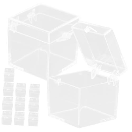 Ipetboom 12 Stück Transparente Mineral Aufbewahrungsboxen aus Robustem Stapelbare Kleine Sammlerboxen Klare Würfel für Mineralien und Schmuckdisplay Ipetboom 12 Stück Transparente Mineral Aufbewahrungsboxen aus Robustem Stapelbare Kleine Sammlerboxen Klare Würfel für Mineralien und Schmuckdisplay von Ipetboom