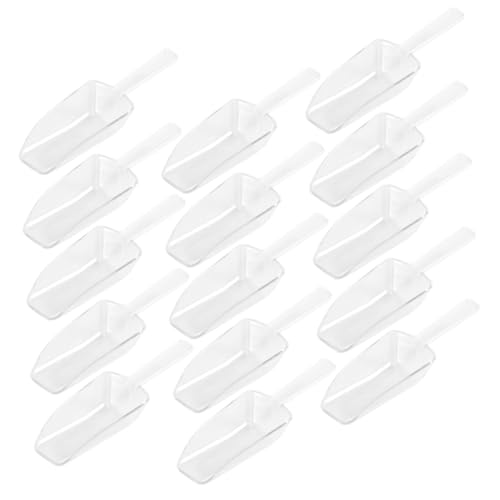 Ipetboom 15 Stück Teiliges Kunststoff Food Scoop Multifunktional Leicht zum Portionieren von Reis Eis Süßigkeiten Kaffee und Vielseitig für Küche Buffet Party Hochzeit und von Ipetboom