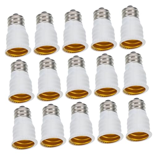 Ipetboom 15 Stück Teiliges zu Lampenfassung Adapter Einfacher Einbau Sichere Lichtsockel Adapter Vielseitig Einsetzbar für Küche Schlafzimmer Werkstatt Kompatibel mit Glühbirnenhalterungen von Ipetboom