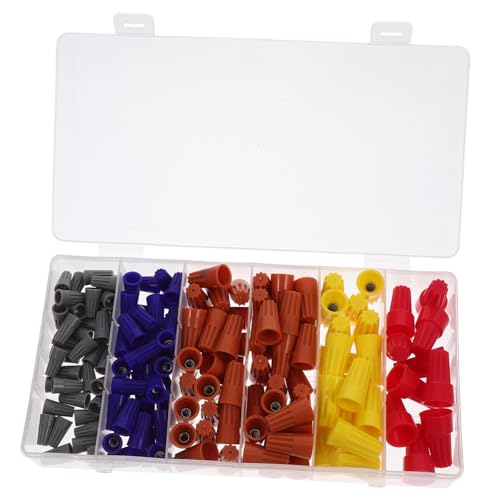 Ipetboom 158 Stück Teiliges Crimpkappen Kabelklemmen und Anschlusskappen Schnelle Montage Sichere Elektrische Verbindung Vielseitig für Heim Installationsarbeiten Praktischer von Ipetboom