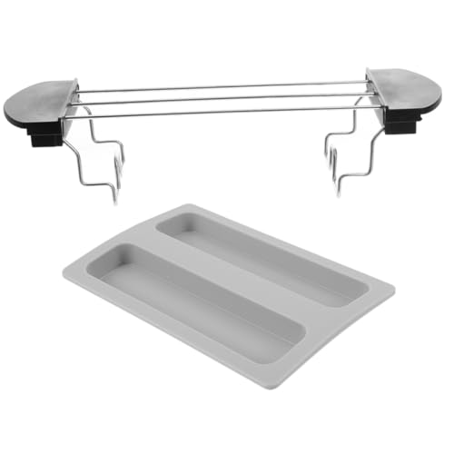 Ipetboom 1Satz Toaster Warming Rack aus Teiliges mit Abnehmbarer Abdeckung für Sandwiches und Brot Langlebig Rostbeständig Leicht zu Reinigen für Verwendung von Ipetboom